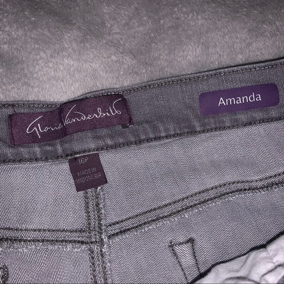 Gloria Vanderbilt Grey Denim Amanda Classic Jeans - Picture 5 of 5
